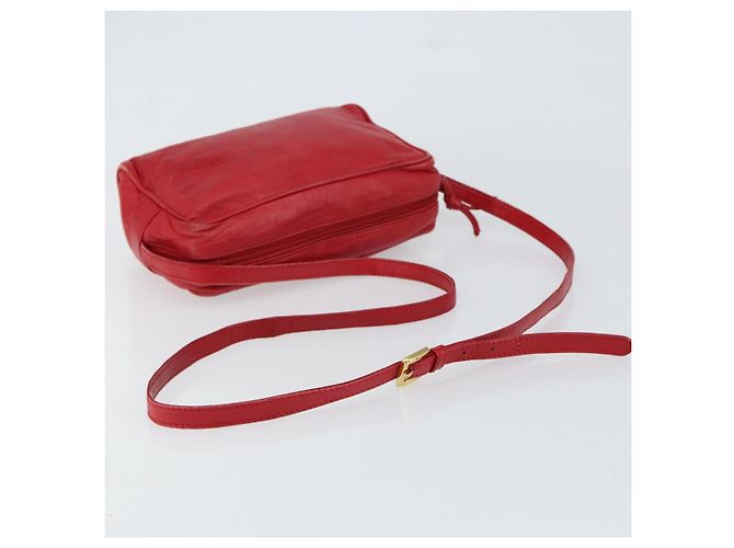 LOEWE Borsa a Spalla Anagram Pelle Rossa Oro Auth 154507 Rosso D'oro - vista 7