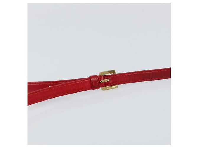 LOEWE Borsa a Spalla Anagram Pelle Rossa Oro Auth 154507 Rosso D'oro - vista 8