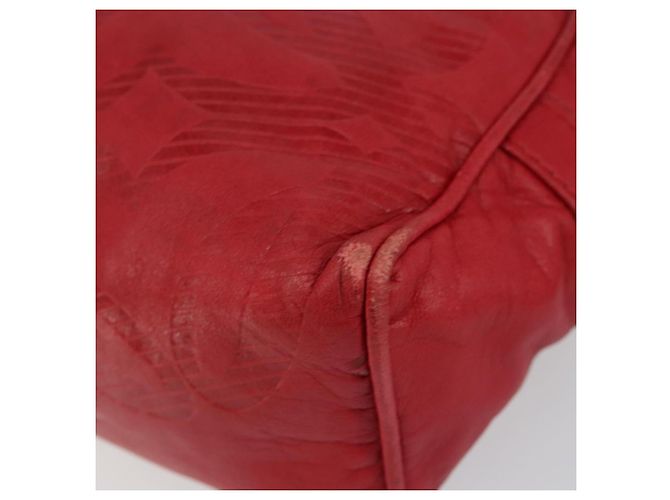 LOEWE Borsa a Spalla Anagram Pelle Rossa Oro Auth 154507 Rosso D'oro - vista 9