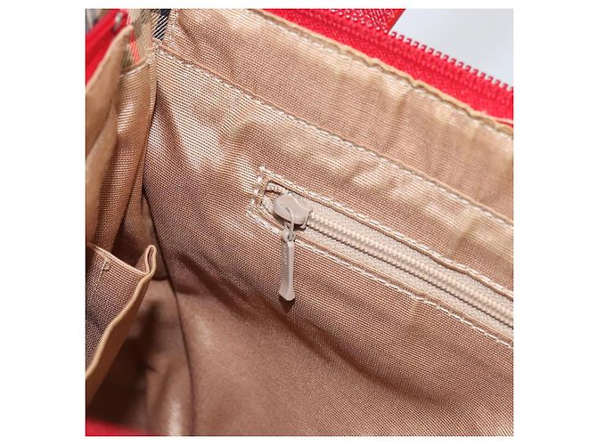 Burberry Nova Check Handtasche aus Canvas Beige Gold Auth 154459 Golden - Ansicht 19