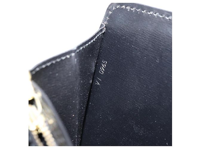 LOUIS VUITTON Borsa a Spalla Capuchin Epi Nera M52342 LV Auth 153942 Nero - vista 12