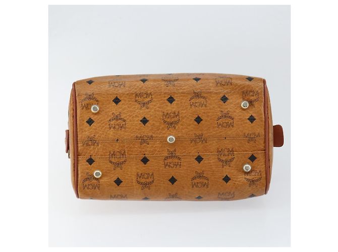 Borsa MCM Logogram Vicetos in pelle PVC marrone oro Auth th6487 D'oro - vista 9