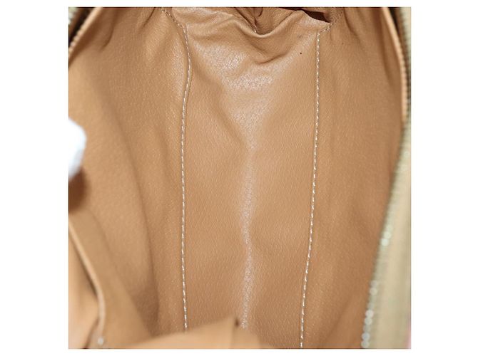 Céline Borsa Clutch in Tela Macadam CELINE in Pelle PVC 3 Pezzi Marrone Auth 152038 - vista 13