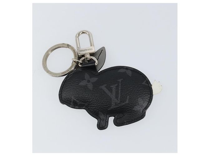 LOUIS VUITTON Monogram Eclipse Portachiavi Charm Animale Coniglio M63224 Auth 145705 Monogramma - vista 10
