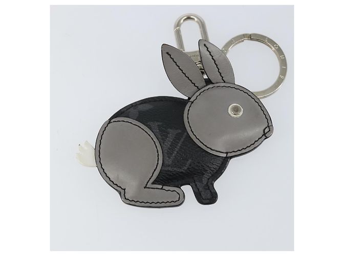 LOUIS VUITTON Monogram Eclipse Portachiavi Charm Animale Coniglio M63224 Auth 145705 Monogramma - vista 4