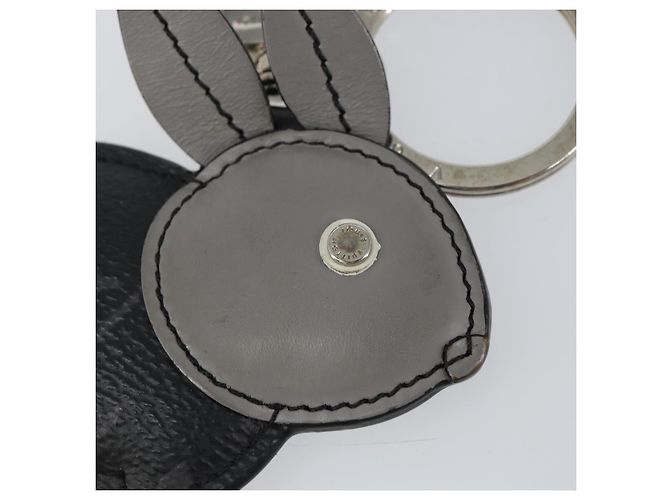 LOUIS VUITTON Monogram Eclipse Portachiavi Charm Animale Coniglio M63224 Auth 145705 Monogramma - vista 5