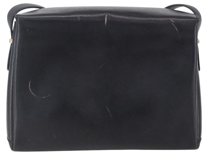 Céline Borsa a Spalla CELINE in Pelle Nera Oro Auth 153884 Nero D'oro - vista 3