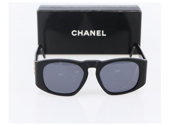 Occhiali da sole CHANEL Plastica Nera CC Auth yk19628 Nero - vista 11