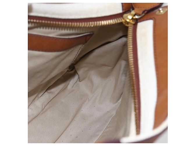 Chloé Borsa a mano in pelle Chloe Margaret 2 in 1 marrone oro Auth BA8432 D'oro - vista 19