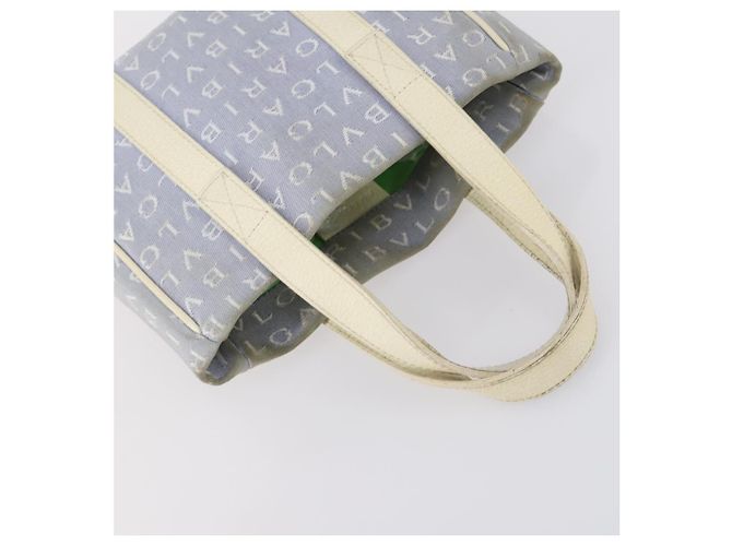 Bulgari Borsa a mano BVLGARI in tela smaltata 5 pezzi Verde Beige oro Auth bs29854 D'oro - vista 19