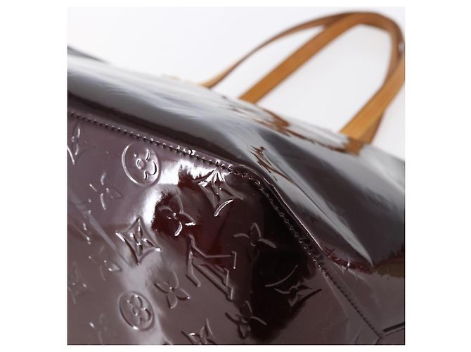 LOUIS VUITTON Borsa Tote Bellevue GM Monogram Vernis Amarante M93589 Auth 149163 Bordò - vista 12