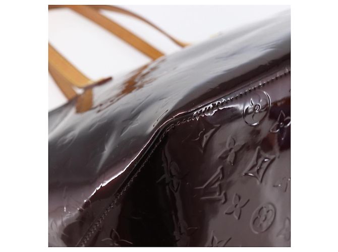 LOUIS VUITTON Borsa Tote Bellevue GM Monogram Vernis Amarante M93589 Auth 149163 Bordò - vista 13