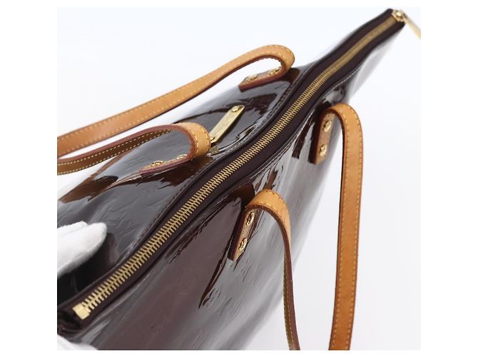 LOUIS VUITTON Borsa Tote Bellevue GM Monogram Vernis Amarante M93589 Auth 149163 Bordò - vista 6