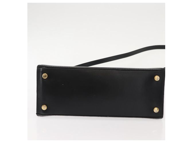Borsa a mano Vala in pelle 2 in 1 nera e oro Auth BA7329 di Salvatore Ferragamo Nero D'oro - vista 11