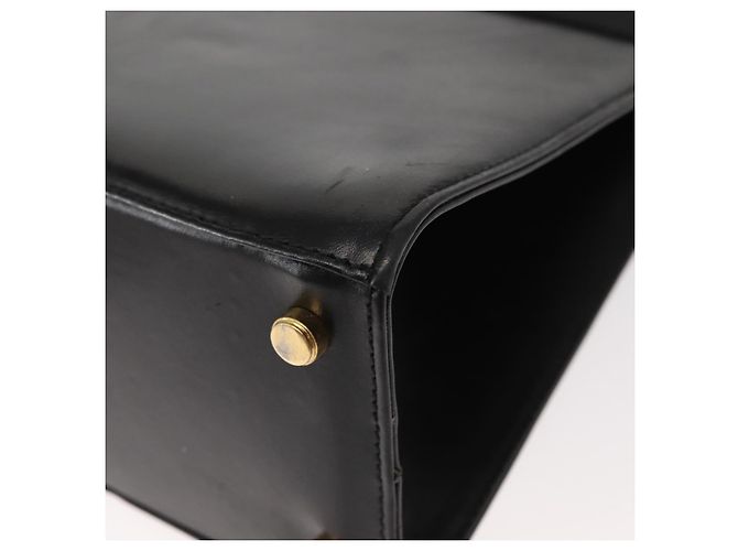 Borsa a mano Vala in pelle 2 in 1 nera e oro Auth BA7329 di Salvatore Ferragamo Nero D'oro - vista 15