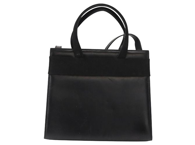 Borsa a mano Vala in pelle 2 in 1 nera e oro Auth BA7329 di Salvatore Ferragamo Nero D'oro - vista 3