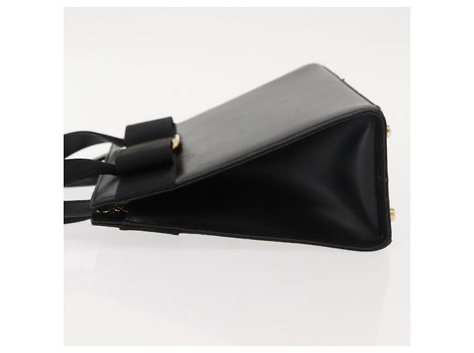 Borsa a mano Vala in pelle 2 in 1 nera e oro Auth BA7329 di Salvatore Ferragamo Nero D'oro - vista 5