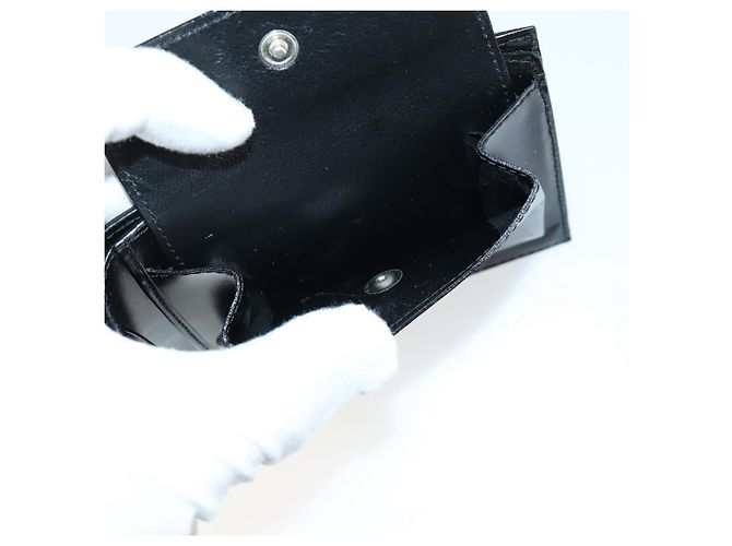 Cartera de cuero Salvatore Ferragamo Gancini 11 piezas Negro Amarillo Auth bs30038 - vista 12