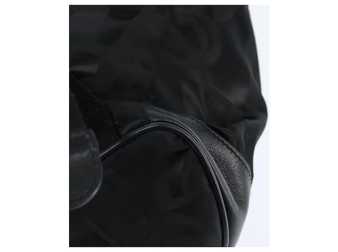 Zaino Gancini in nylon e pelle nera argento Salvatore Ferragamo Auth bs30419 Nero - vista 13