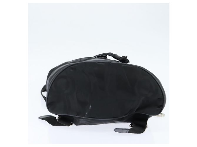 Zaino Gancini in nylon e pelle nera argento Salvatore Ferragamo Auth bs30419 Nero - vista 9
