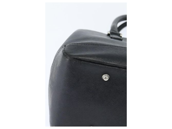 Borsa a mano in pelle nera e argento di BURBERRY Auth bs30441 Nero - vista 10