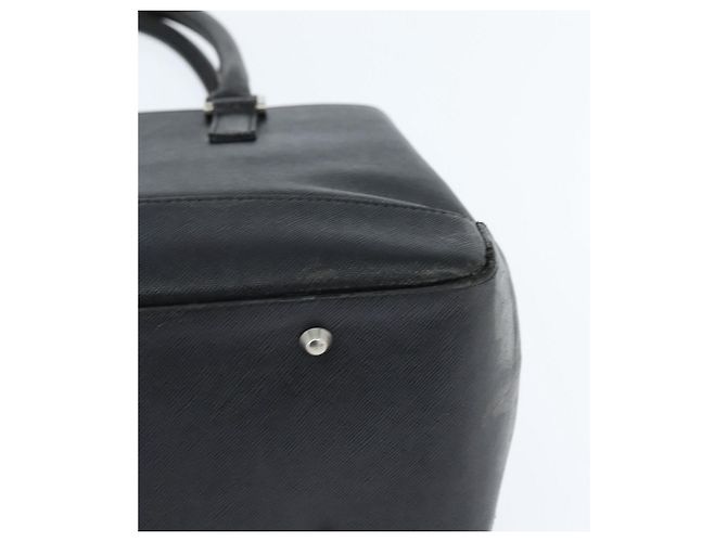 Borsa a mano in pelle nera e argento di BURBERRY Auth bs30441 Nero - vista 11