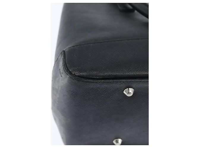 Borsa a mano in pelle nera e argento di BURBERRY Auth bs30441 Nero - vista 12
