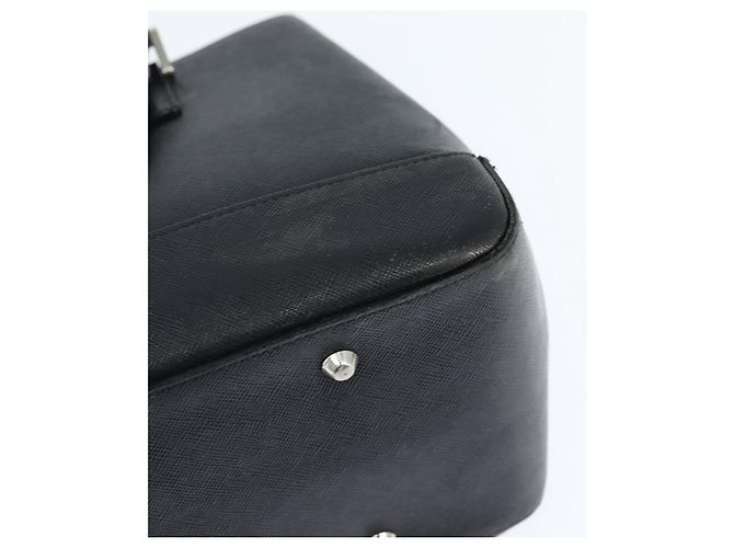 Borsa a mano in pelle nera e argento di BURBERRY Auth bs30441 Nero - vista 13