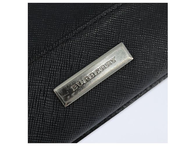 Borsa a mano in pelle nera e argento di BURBERRY Auth bs30441 Nero - vista 14