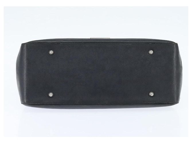 Borsa a mano in pelle nera e argento di BURBERRY Auth bs30441 Nero - vista 9