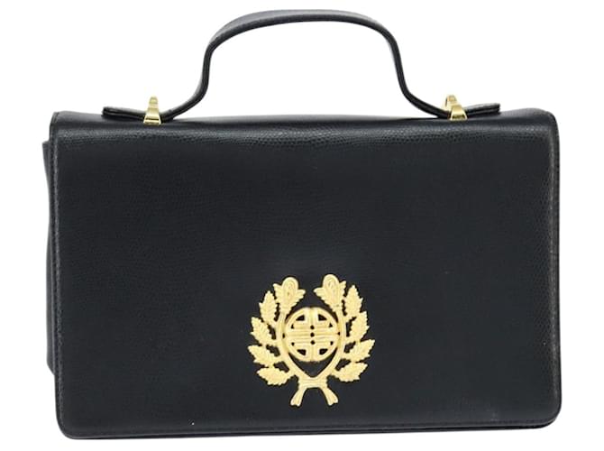 Borsa a mano GIVENCHY in pelle nera e oro Auth bs30415 Nero D'oro - vista 2