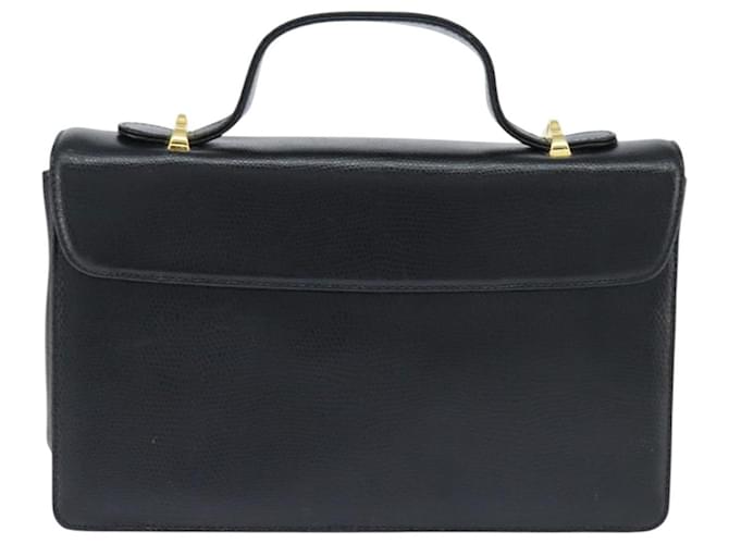 Borsa a mano GIVENCHY in pelle nera e oro Auth bs30415 Nero D'oro - vista 3