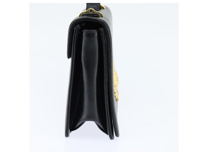 Borsa a mano GIVENCHY in pelle nera e oro Auth bs30415 Nero D'oro - vista 4