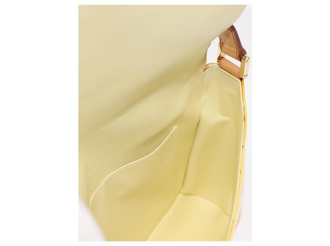 LOUIS VUITTON Borsa Thompson Street Monogram Vernis Giallo Lime M91071 Auth gh1059 D'oro - vista 17