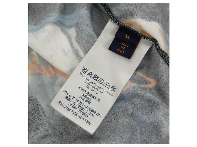 Louis Vuitton Camiseta de manga corta de algodón negra LV Auth 129780M Negro - vista 11