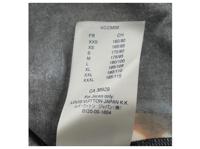 Louis Vuitton Camiseta de manga corta de algodón negra LV Auth 129780M Negro - vista 13