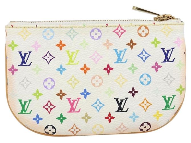 LOUIS VUITTON Pochette MM Monogram Multicolore Bianco M60028 LV Auth gh1170V - vista 3