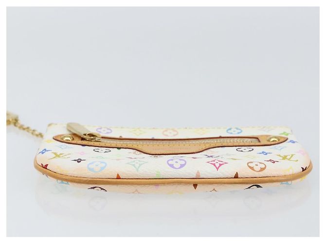 LOUIS VUITTON Pochette MM Monogram Multicolore Bianco M60028 LV Auth gh1170V - vista 7