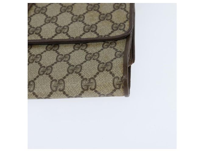 Gucci Borsa a spalla GG Supreme in PVC beige e oro 89 02 050 Auth 150021 D'oro - vista 11