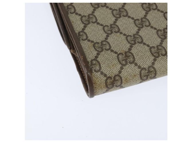 Gucci Borsa a spalla GG Supreme in PVC beige e oro 89 02 050 Auth 150021 D'oro - vista 12