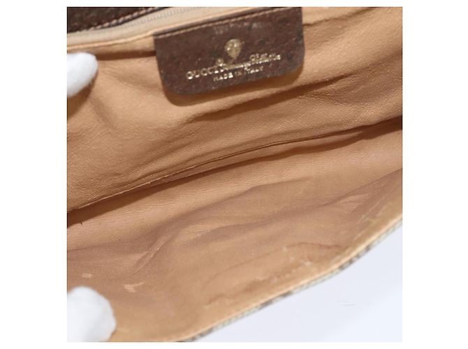 Gucci Borsa a spalla GG Supreme in PVC beige e oro 89 02 050 Auth 150021 D'oro - vista 17