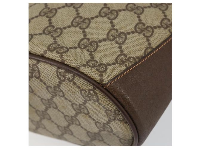 Borsa Sherry Line GG Supreme Web di GUCCI in pelle PVC beige 40 02 081 Auth BA7253 D'oro - vista 12