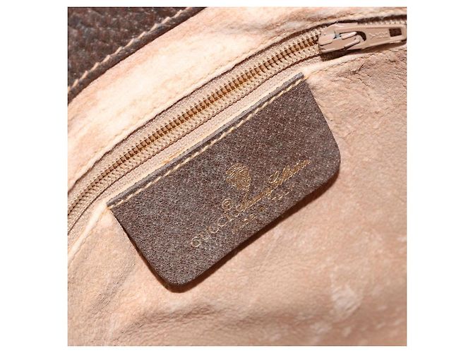 Borsa Sherry Line GG Supreme Web di GUCCI in pelle PVC beige 40 02 081 Auth BA7253 D'oro - vista 15