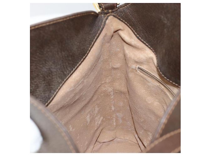 Borsa Sherry Line GG Supreme Web di GUCCI in pelle PVC beige 40 02 081 Auth BA7253 D'oro - vista 18