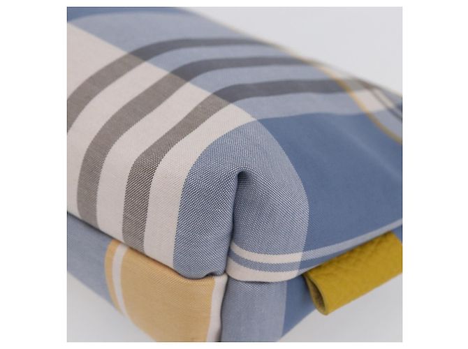 Burberry Nova Check Tasche aus Canvas Hellblau Auth am9536V - Ansicht 10