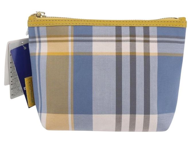 Burberry Nova Check Tasche aus Canvas Hellblau Auth am9536V - Ansicht 2