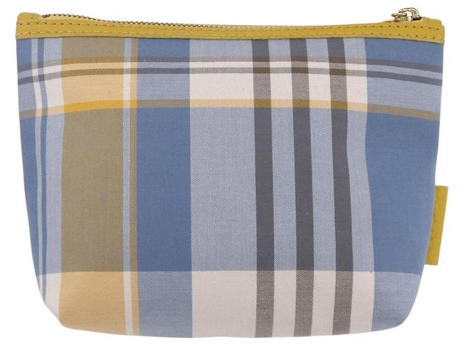 Burberry Nova Check Tasche aus Canvas Hellblau Auth am9536V - Ansicht 3