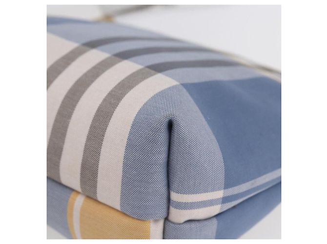 Burberry Nova Check Tasche aus Canvas Hellblau Auth am9536V - Ansicht 8