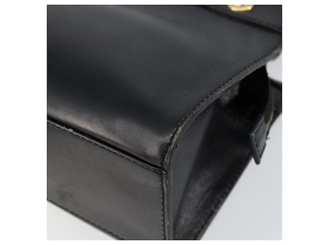 Céline Borsa a mano CELINE in pelle 2 in 1 nera e oro Auth gh1095 Nero D'oro - vista 10