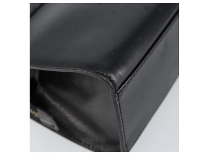 Céline Borsa a mano CELINE in pelle 2 in 1 nera e oro Auth gh1095 Nero D'oro - vista 13